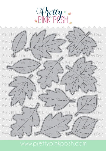 Pretty Pink Posh - Dies - Stitched Leaves