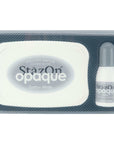 Tsukineko - StazOn Opaque Ink Kit - Cotton White-ScrapbookPal