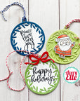 Avery Elle - Clear Stamps - Wreath Tag Sentiments
