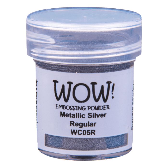 WOW! - Embossing Powder - Regular - Metallic Silver-ScrapbookPal