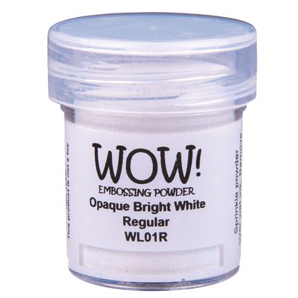 WOW! - Embossing Powder - Regular - Opaque Bright White-ScrapbookPal