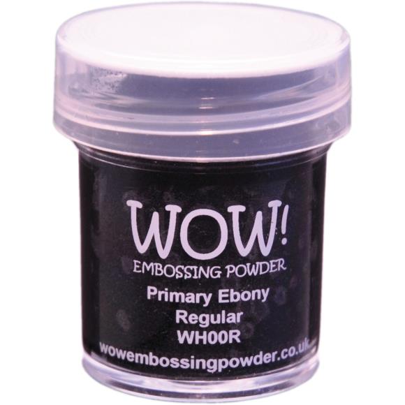 WOW! - Embossing Powder - Regular - Primary Ebony-ScrapbookPal