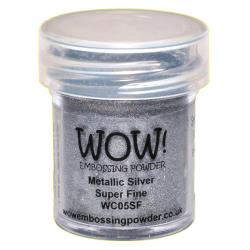 WOW! - Embossing Powder - Super Fine - Metallic Silver-ScrapbookPal