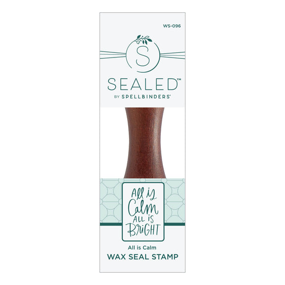 Spellbinders - Sealed for Christmas Collection - Wax Seal Stamp - All Is Calm