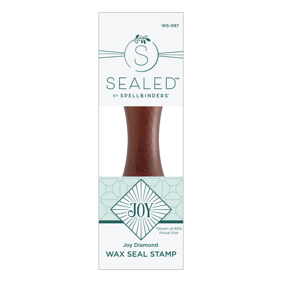 Spellbinders - Sealed for Christmas Collection - Wax Seal Stamp - Joy Diamond
