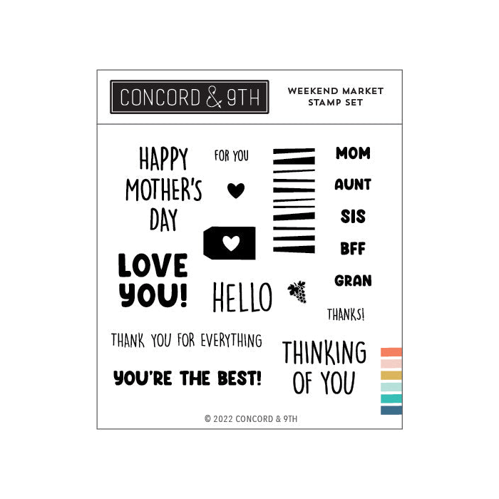 Concord & 9th - Clear Stamps - Weekend Market