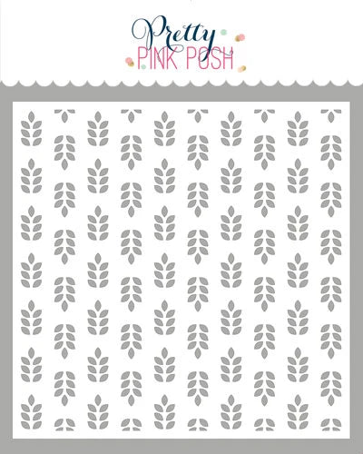 Pretty Pink Posh - Stencils - Wheat Pattern