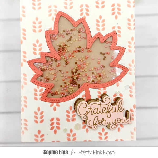 Pretty Pink Posh - Stencils - Wheat Pattern