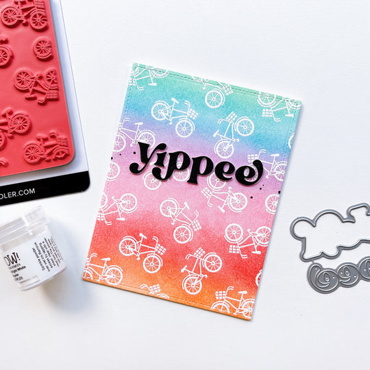 Catherine Pooler Designs - Cling Stamps - Poppin' Wheelies