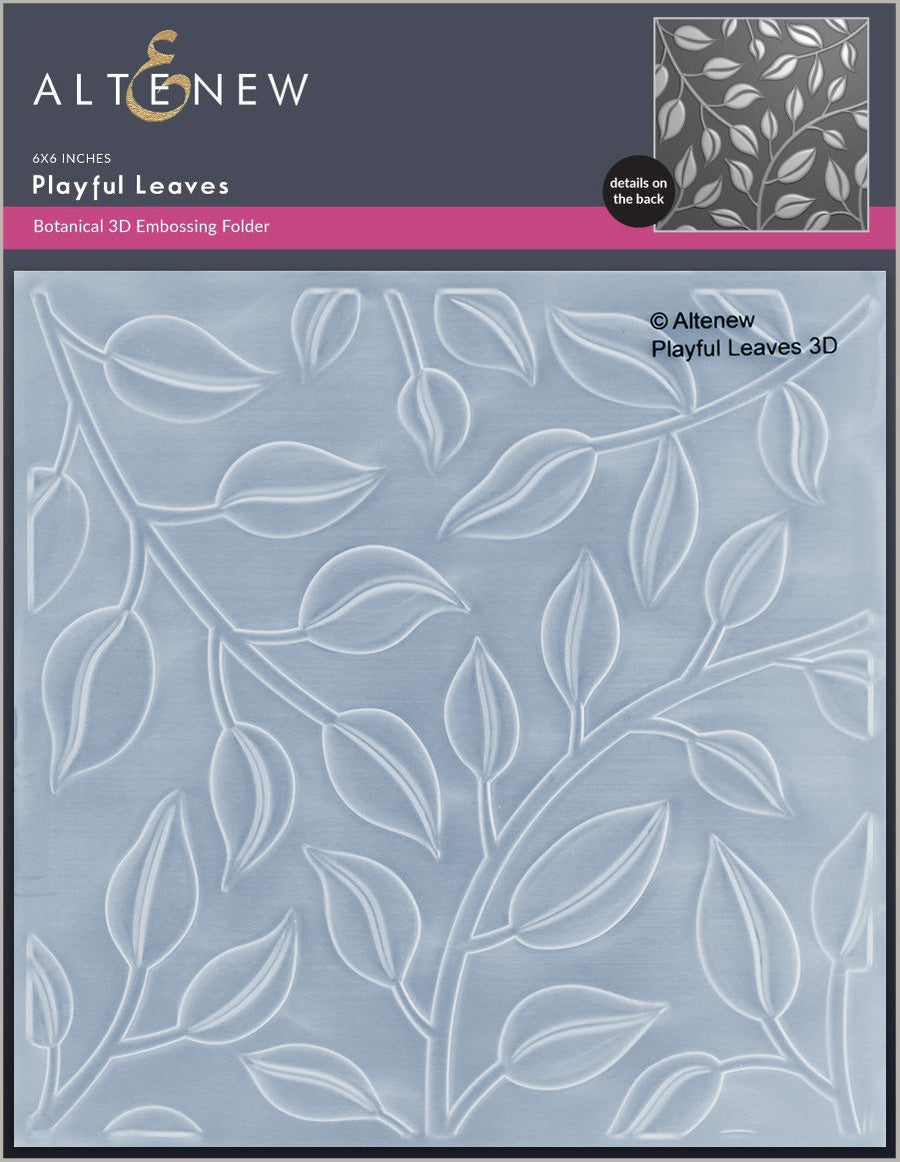 Altenew - 3D Embossing Folder - Playful Leaves