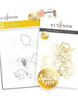 Altenew - Hot Foil Plate & Stencils - Spark Joy: Festive Flowers