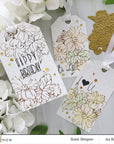 Altenew - Hot Foil Plate & Stencils - Spark Joy: Festive Flowers
