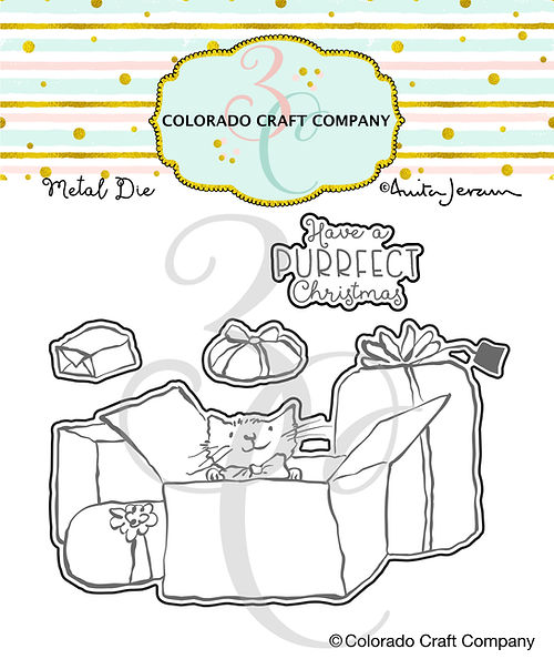 Colorado Craft Company - Dies - Anita Jeram - Meowy Christmas