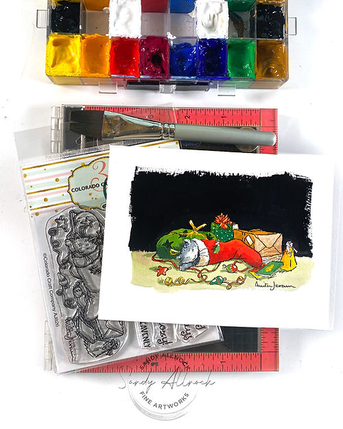 Colorado Craft Company - Clear Stamps - Anita Jeram - Cozy Cat