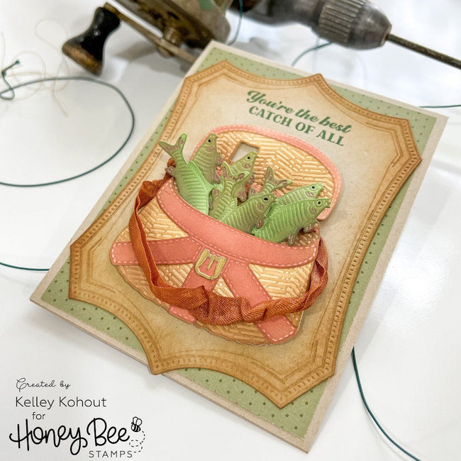 Honey Bee Stamps - Honey Cuts - Lovely Layers: Rod & Reel