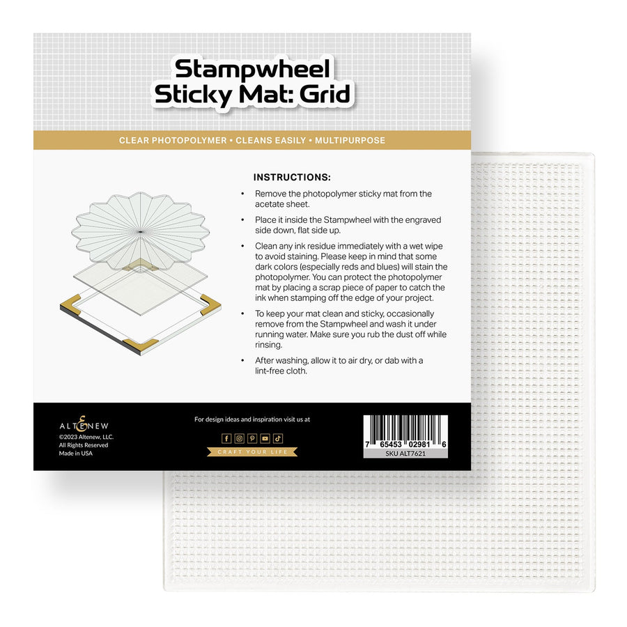 Altenew - Stampwheel - Low Tack Sticky Mat: Grid