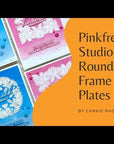 Pinkfresh Studio - Press Plates - Floral Round Frame