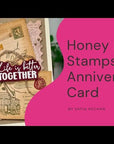Honey Bee Stamps - Honey Cuts - Mini Postcard