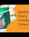 Spellbinders - Starry Holiday Collection - 3D Embossing Folder - Stars and Fronds Frame
