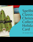 Spellbinders - Classic Christmas Collection - Glimmer Hot Foil Plate & Die Set - Christmas Die & Glimmer Sentiments