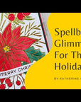 Spellbinders - Glimmer for the Holidays Collection - Glimmer Hot Foil Plate & Die Set - Comfort & Joy Sentiments