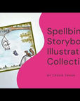 Spellbinders - Storybook Illustrations Collection - Clear Stamps - Words for the Wild