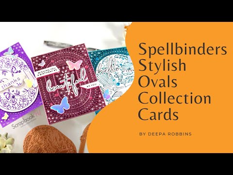 Spellbinders - Stylish Ovals Collection - Dies - Essential Stylish Ovals