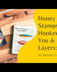 Honey Bee Stamps - Stencils - Fish Net Background