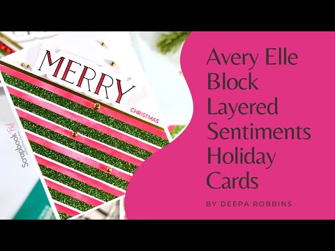 Avery Elle - Clear Stamps - Block Layered Sentiments