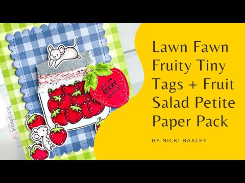 Lawn Fawn - Clear Stamps - Tiny Tag Sayings: Fruit