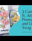 Altenew - Clear Stamps - Peony & Lilac Swag