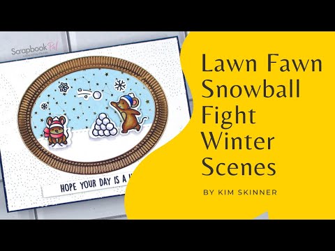 Lawn Fawn - Clear Stamps - Snowball Fight