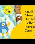 Spellbinders - Monster Birthday Collection - Clear Stamps - Monster Birthday Sentiments