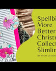 Spellbinders - More BetterPress Christmas Collection - Press Plate & Dies - Poinsettia Corner