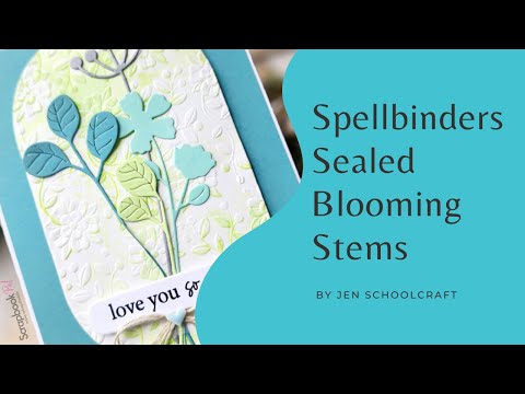 Spellbinders - Sealed for Summer Collection - 3D Embossing Folder - Floral & Vine