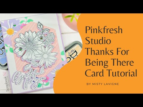 Pinkfresh Studio - Stencils - Thanks for Being There