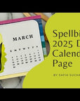 Spellbinders - Florals Through the Year Collection - Press Plates - 2025 DIY Calendar