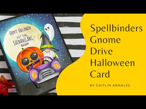 Spellbinders - Gnome Drive Collection - Clear Stamps - Gnome Drive Sentiments