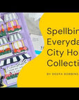 Spellbinders - Everyday City Holiday Collection - Letterpress + Foil Plate & Cut - Welcome Home Sentiments