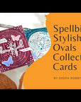 Spellbinders - Stylish Ovals Collection - Glimmer Hot Foil Plate & Die Set - Fluttering By