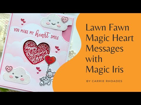 Lawn Fawn - Lawn Cuts - Magic Iris Heart Add-On