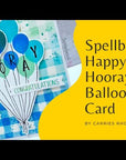 Spellbinders - Cheers to You Collection - Registration Press Plates & Dies - Happy Hooray Balloons