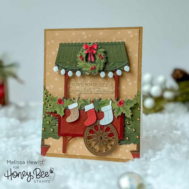 Honey Bee Stamps - Honey Cuts - Christmas Market Cart Add-On