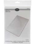 Sizzix - Plastic Envelopes - 6 1/4" x 9", 2 pk
