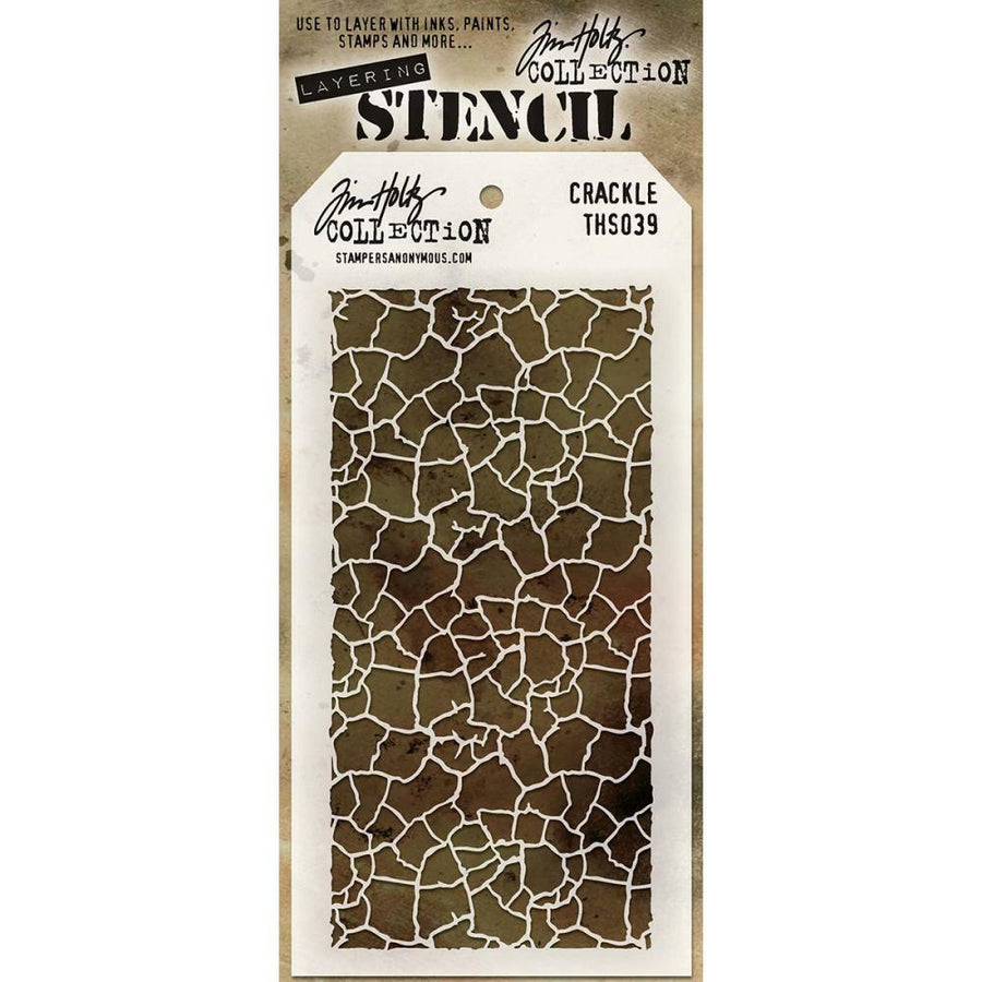 Stampers Anonymous - Tim Holtz Layered Stencil - Crackle