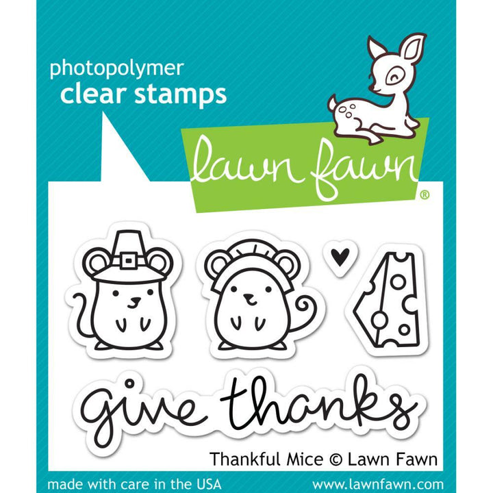 Lawn Fawn - Clear Stamps - Thankful Mice