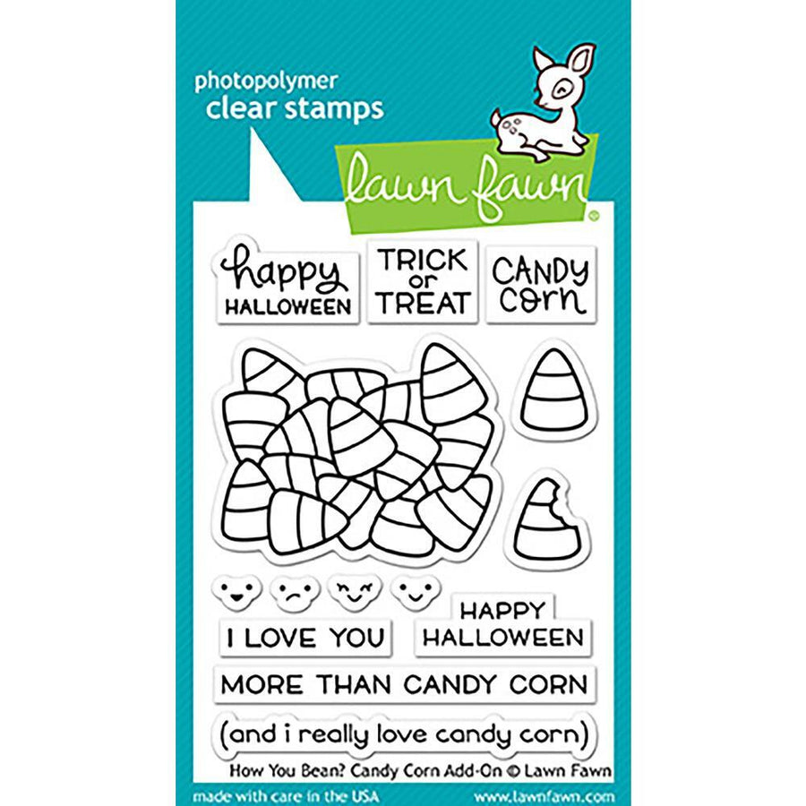 Lawn Fawn - Clear Stamps - How You Bean? Candy Corn Add-On