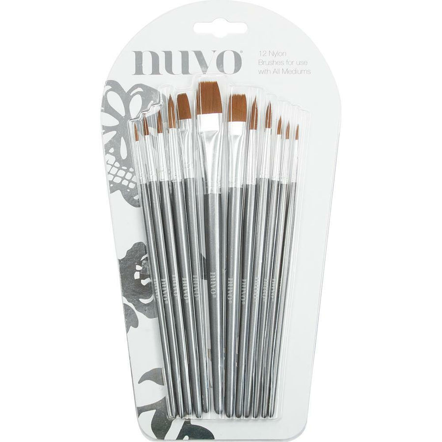 Nuvo - Nylon Brushes, 12 pk