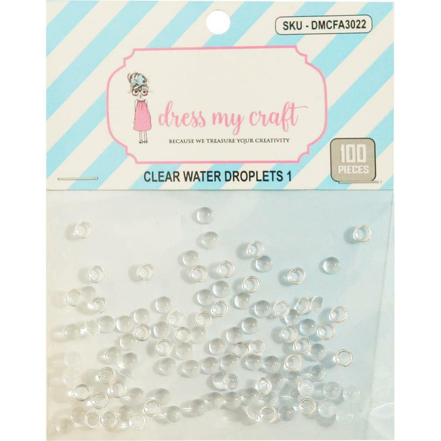 Dress My Craft - Water Droplets 4mm, 100 pk