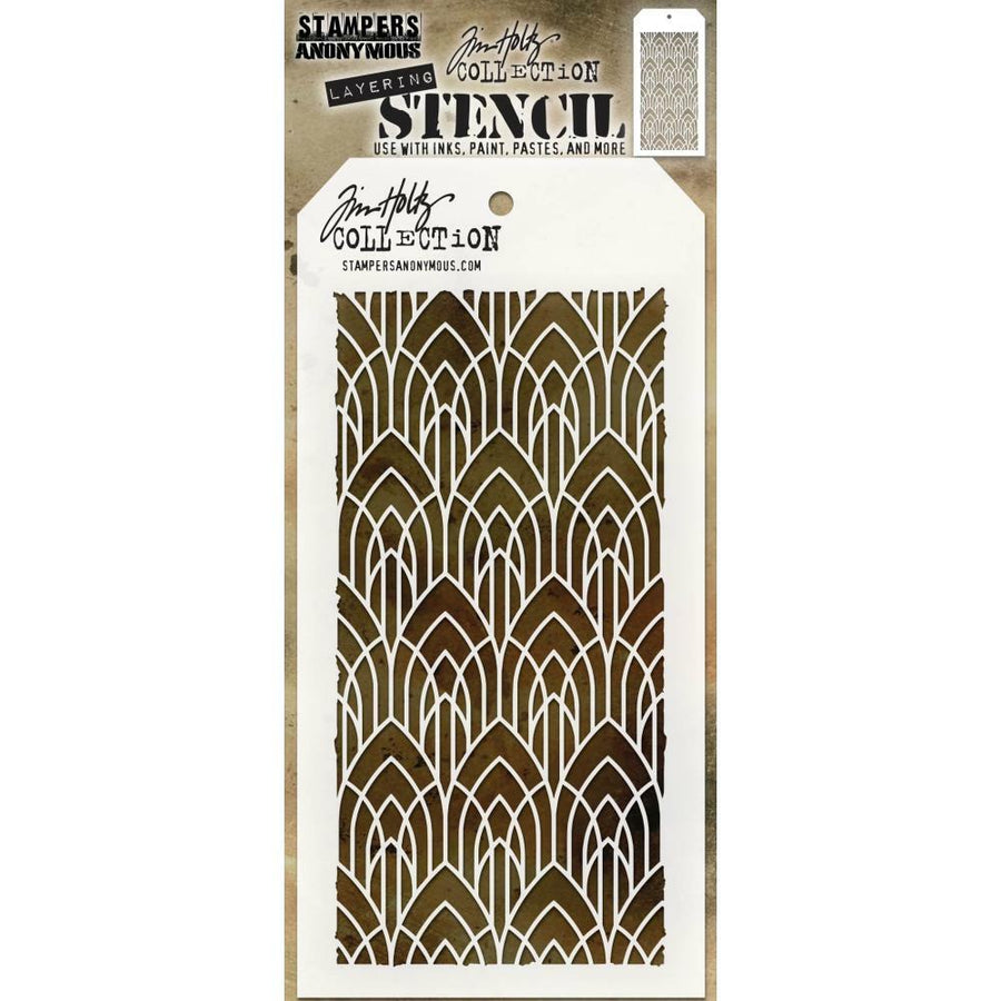 Stampers Anonymous - Tim Holtz Layered Stencil - Deco Arch